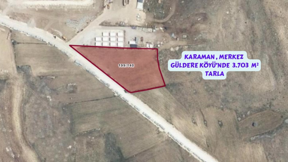 KARAMAN MERKEZ GÜLDERE 3.703 M² TARLAMIZ SATILIKTIR. - KARAMAN MERKEZ fotoğraf 4